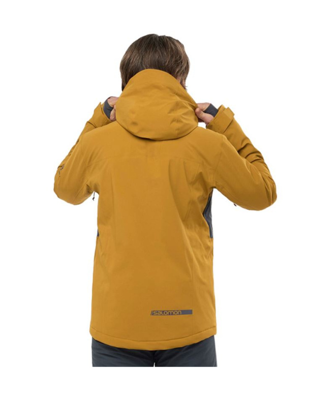 Veste de ski Salomon Highland M Brown