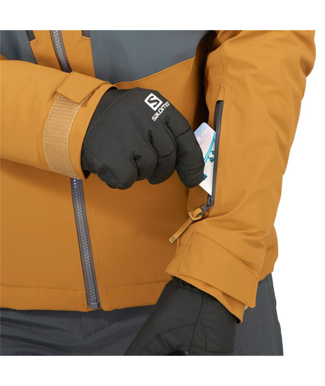 Veste de ski Salomon Highland M Brown