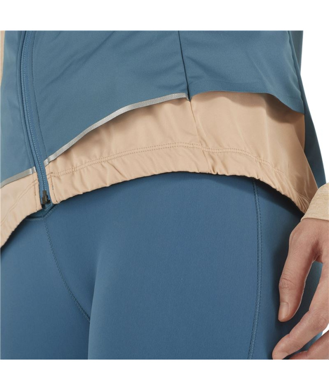 Gilet de running Salomon Light Shell W Bleu clair