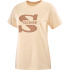 Camiseta Fitness Salomon Big Logo Nude