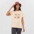 Camiseta Fitness Salomon Big Logo Nude