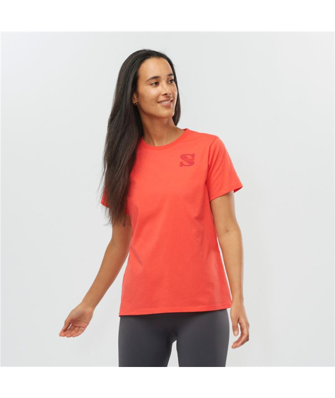 Camiseta Fitness Salomon Outlife Pequeno Logo