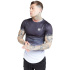 Camiseta Siksilk Raglan Curved Hem Hombre