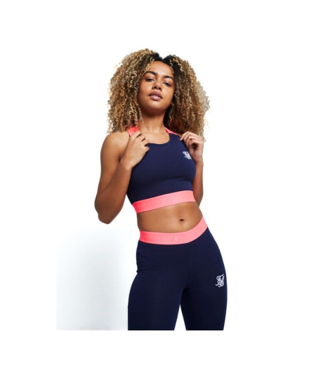 Top de Fitness Siksilk Neon Tape Bralette Mulher