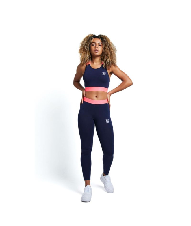 Top de Fitness Siksilk Neon Tape Bralette Mulher