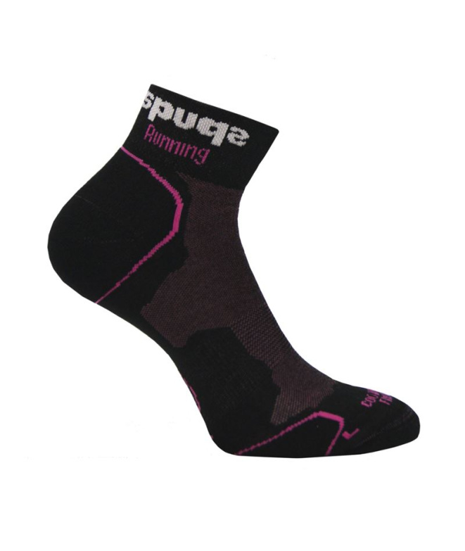 Chaussettes Spuqs Coolmax Cushion Noir-Rose