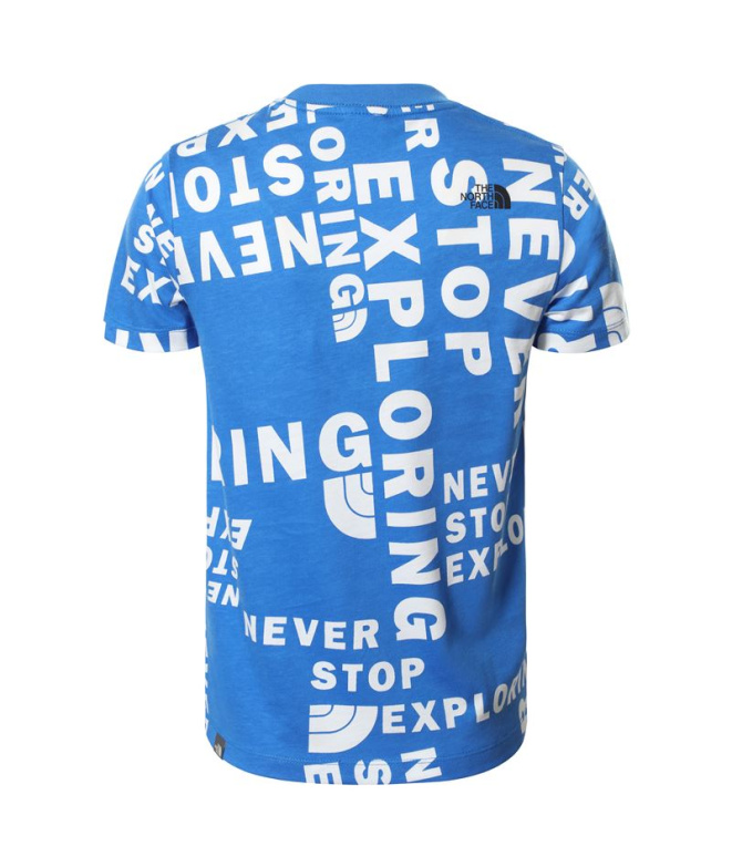 Camiseta The North Face Simple Dome Jr Azul