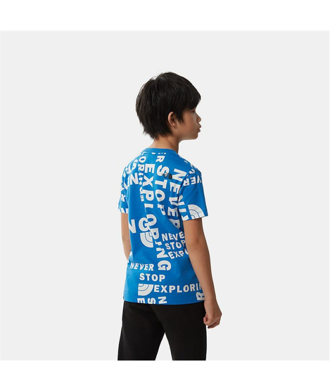 Camiseta The North Face Simple Dome Jr Azul