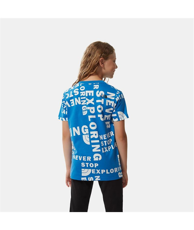 Camiseta The North Face Simple Dome Jr Azul