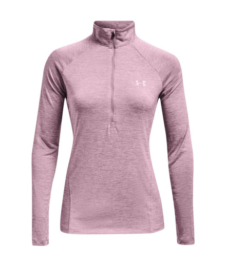 Moletom meia zíper Under Armour Tech™ Twist W Mauve Pink