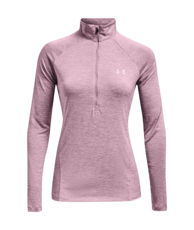 Sweat mi-zip Under Armour Tech™ Twist W Mauve Pink
