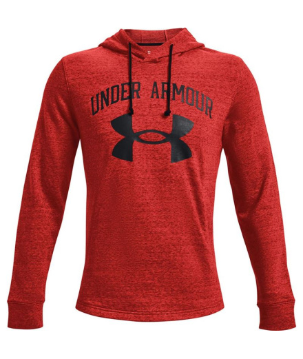 Sweat Under Armour Rival Terry Big Logo M Rouge Mélangé/Noir
