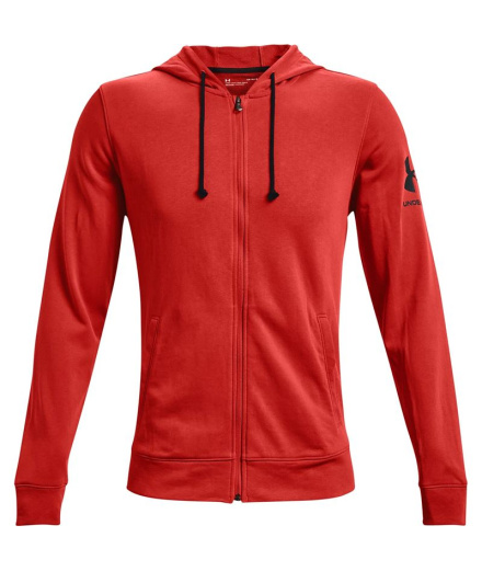 Veste Under Armour Rival Terry Homme Rouge/Noir