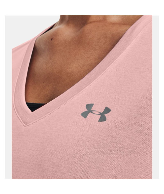 Camiseta Under Armour Tech SSV Mulher Pink