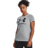 Camiseta de manga curta Uner Armour Sportstyle Mulher Grey