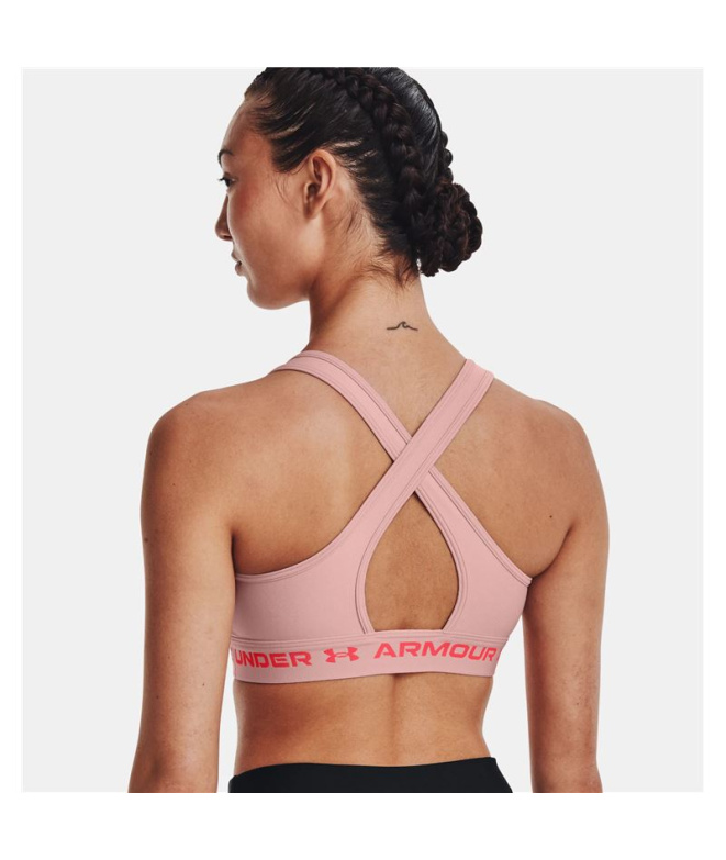 Sutiã esportivo Under Armour Crossback Mid Hthr...