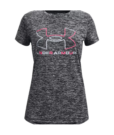 T-shirt Under Armour Tech BL Twist SS Fille Gris