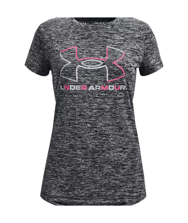 Camiseta Under Armour Tech BL Twist SS Niña Gris