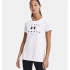 Camiseta de manga curta Under Armour Tech Solid Logo Mulher Wh
