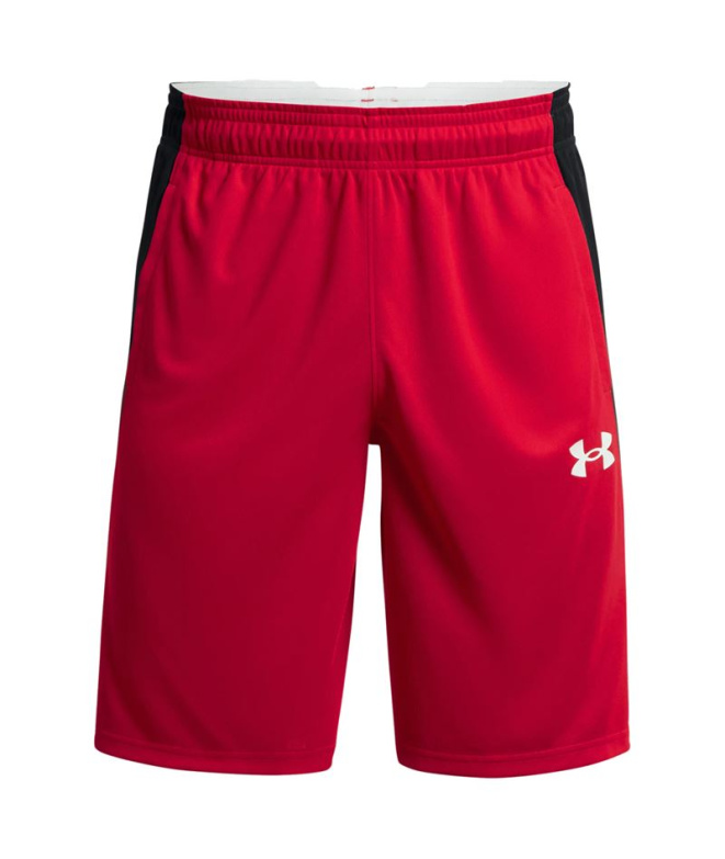 Calça curtos Under Armour Baseline Homem Vermelho