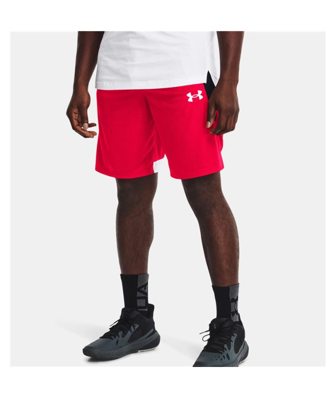 Calça curtos Under Armour Baseline Homem Vermelho