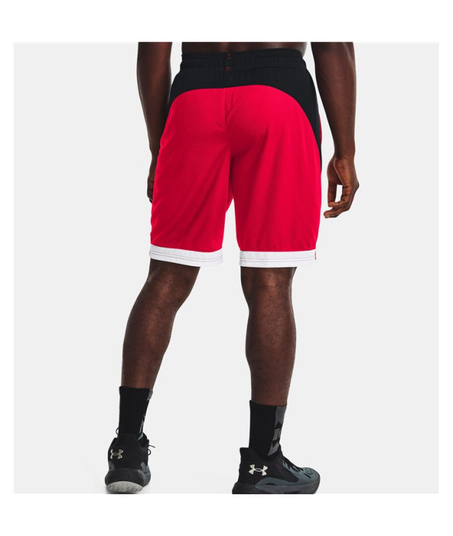 Calça curtos Under Armour Baseline Homem Vermelho