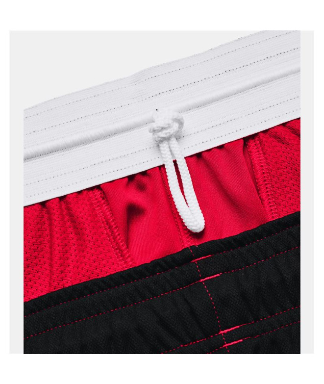 Pantalons courts Under Armour Baseline Homme Rouge