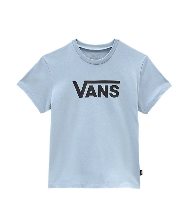 Camiseta Vans Flying V Crew Menina Azul