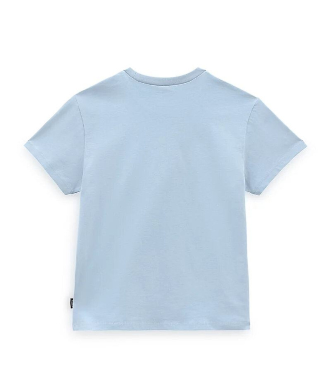 Camiseta Vans Flying V Crew Menina Azul