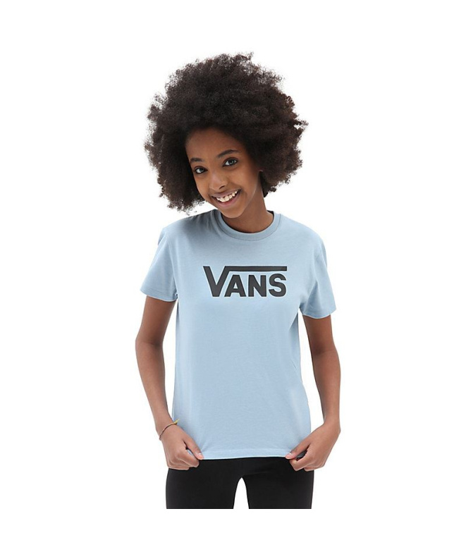 Camiseta Vans Flying V Crew Menina Azul