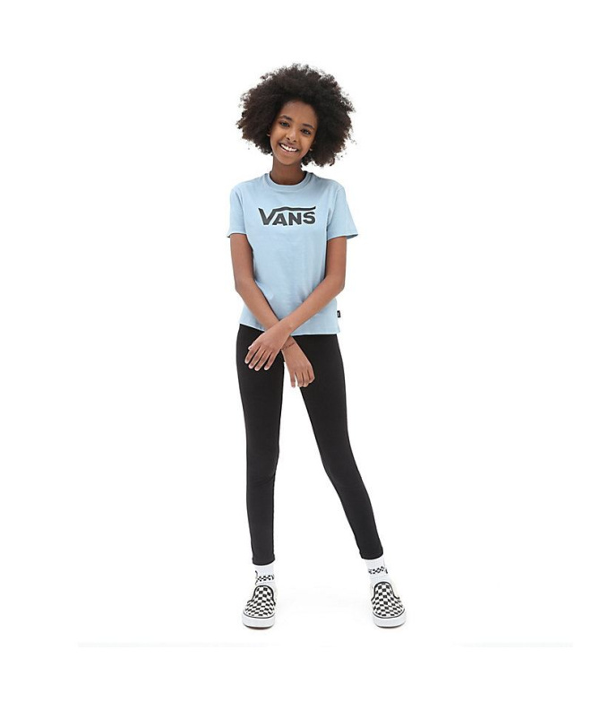 Camiseta Vans Flying V Crew Menina Azul