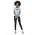 Camiseta Vans Flying V Crew Menina Azul