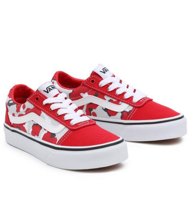 Chaussures décontracté Vans YT Ward Enfants Rouge