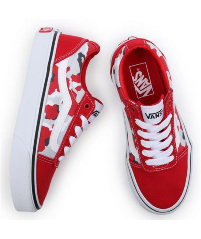 Chaussures décontracté Vans YT Ward Enfants Rouge