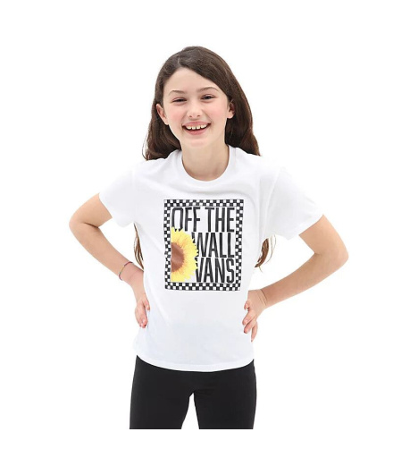 Camiseta Vans Sunlit Crew Menina Branco