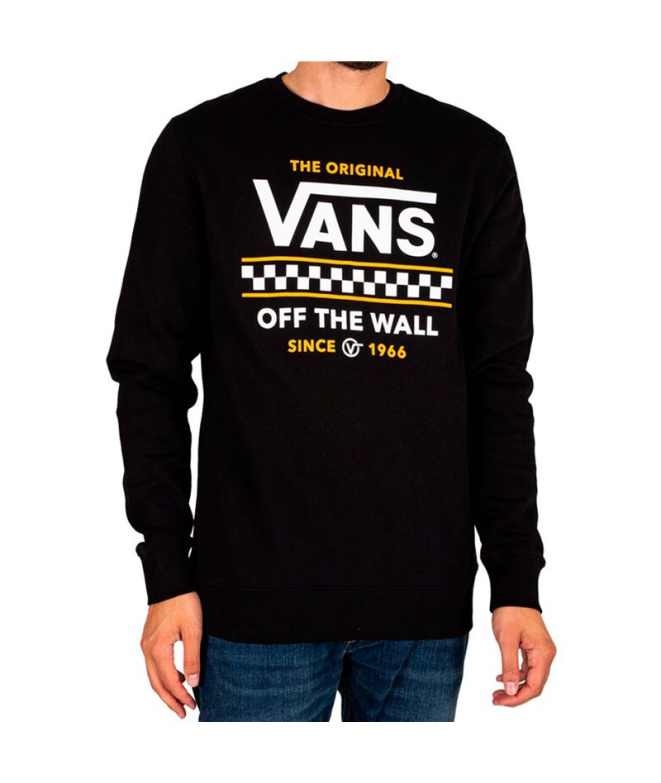 Moletom Vans Stackton Crew Homem Preto