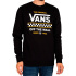 Sudadera Vans Stackton Crew Hombre Black