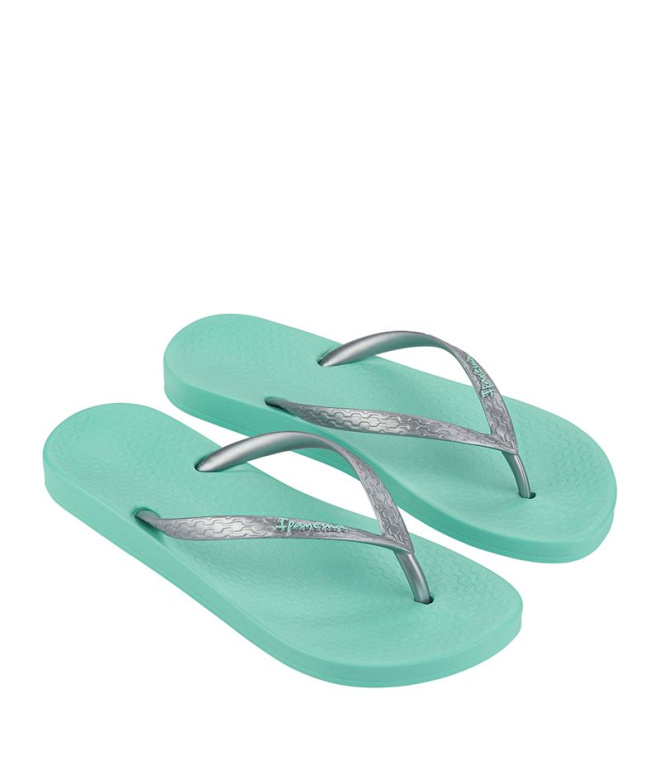Chinelos Ipanema Anatomica Tan Mulher Verde/Silver