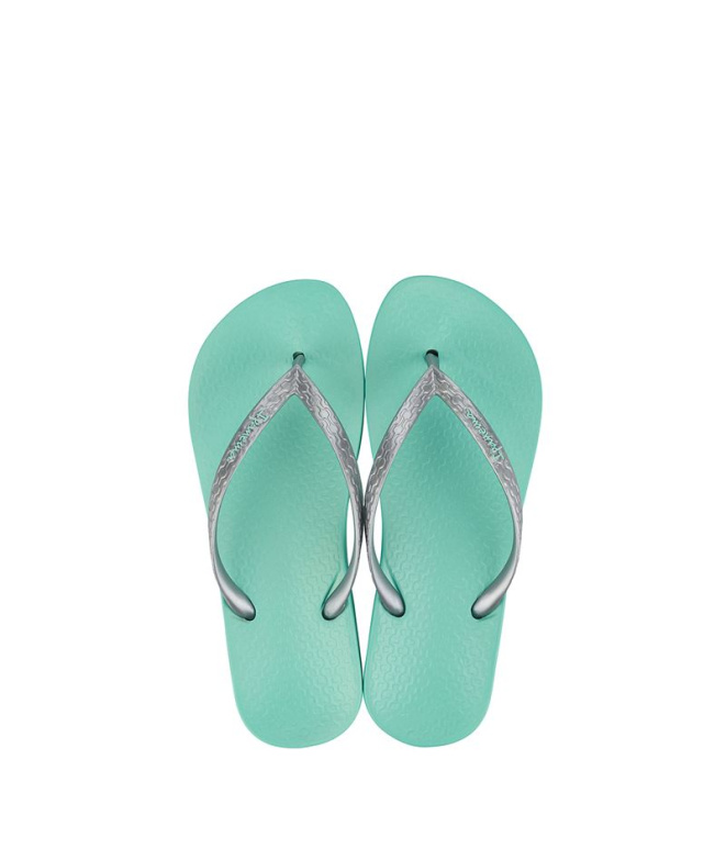 Tongs Ipanema Anatomica Tan Femme Vert/Argent