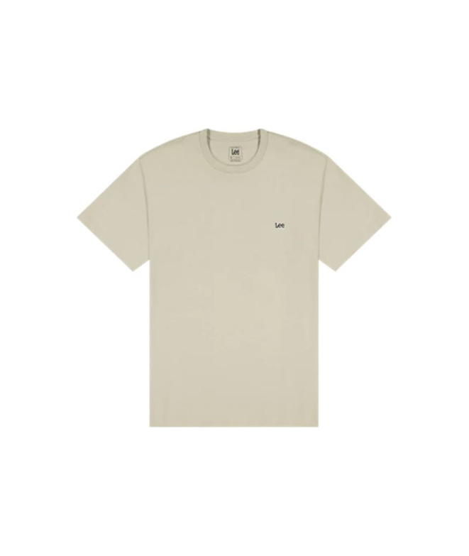 T-shirt Lee Ss Patch Logo Homme Beige