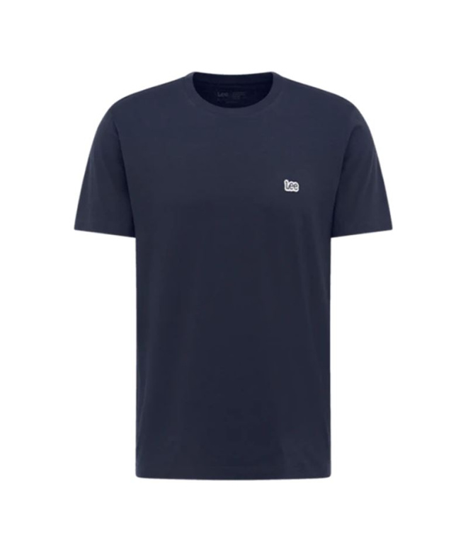 Camiseta Lee Ss Patch Logo Homem Azul