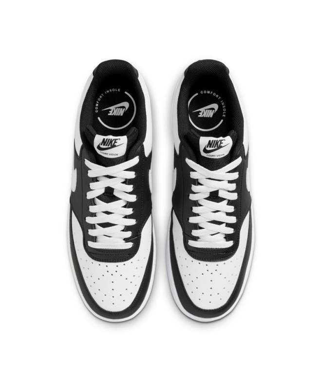 Chaussures Nike Court Vision Low Homme Noir/Blanc