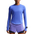 Camiseta de Running Nike Swift Dri-Fit Uv Long-Sleeve Crew-Neck Mulher Zafiro/Plata refletante