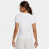 Camiseta Nike Sportswear Tight Ribbed Short-Sleeve Mujer Blanco