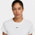 Camiseta Nike Sportswear Tight Ribbed Short-Sleeve Mulher Branco