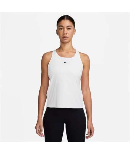 Camiseta Tirantes de Fitness Nike Pro Dri-Fit Mulher Branco