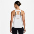 Camiseta Tirantes de Fitness Nike Pro Dri-Fit Mulher Branco