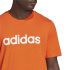 Camiseta Adidas Essentials Embroidered Linear Logo Hombre Semi Impact Naranja / Blanco