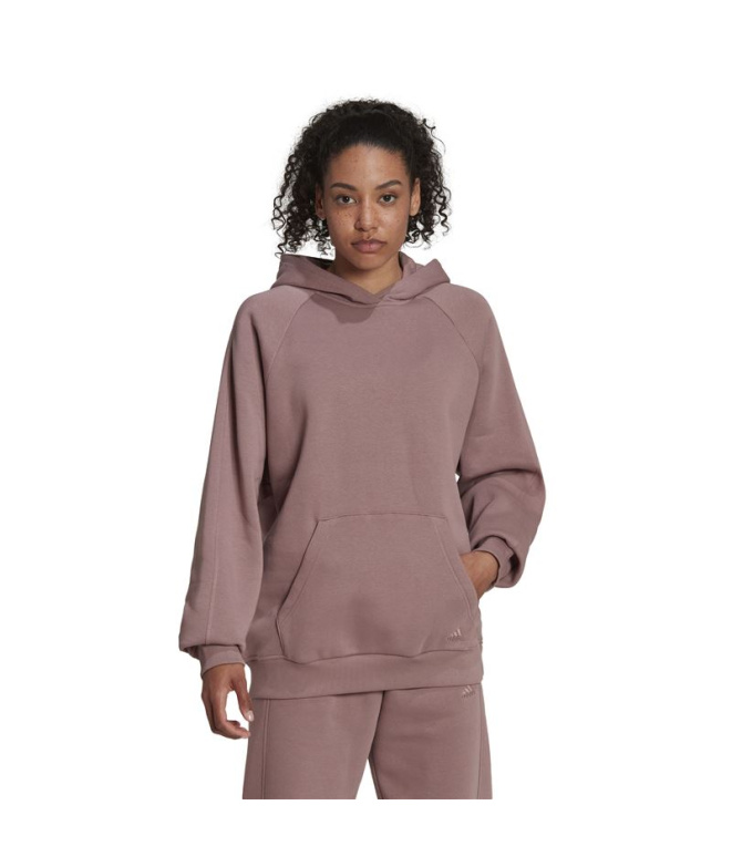Moletom com capuz Adidas Boyfriend Mulher Roxo