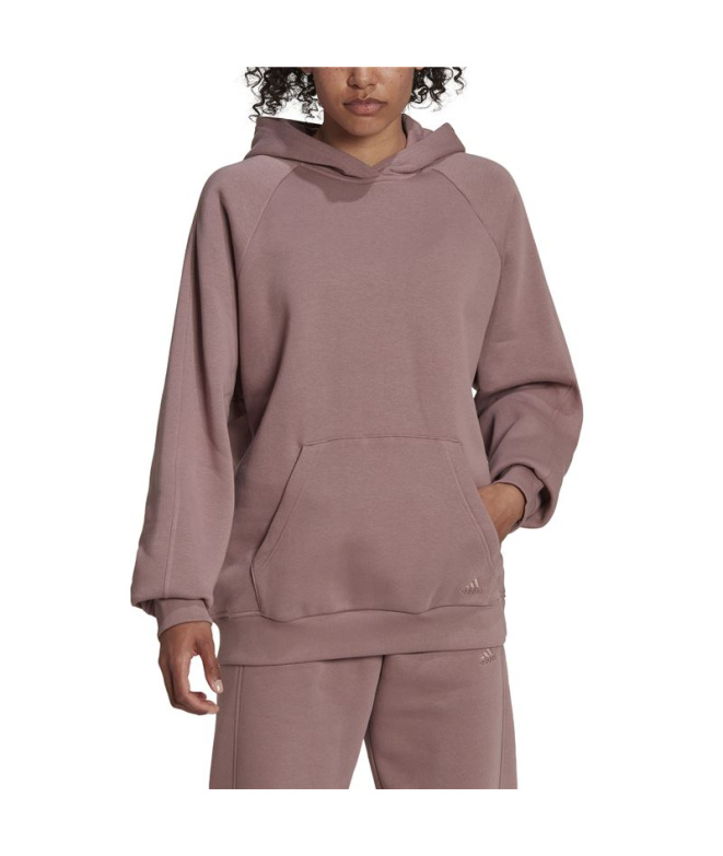Sweat à capuche Adidas Boyfriend Femme Violet